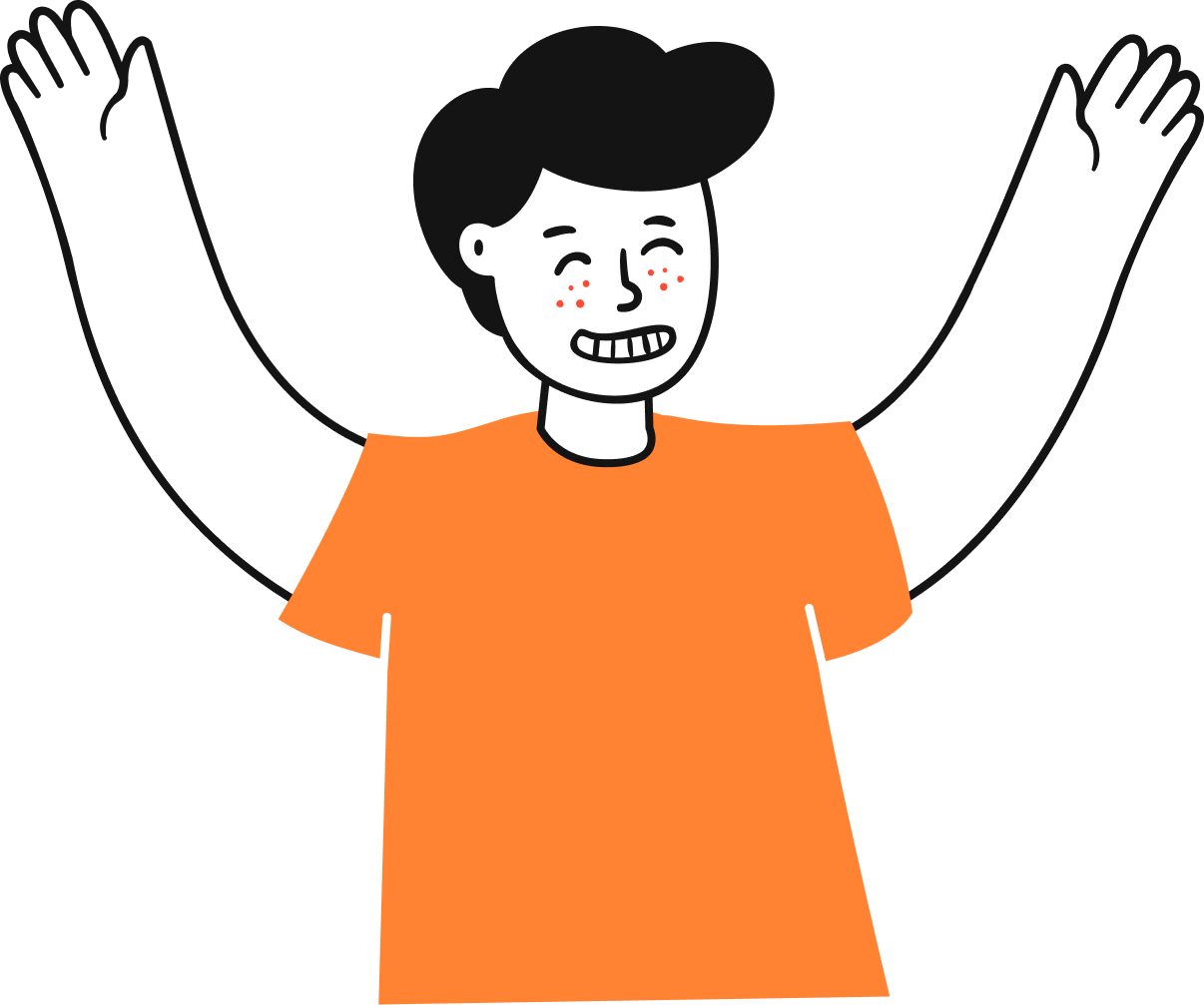 Happy person illustration